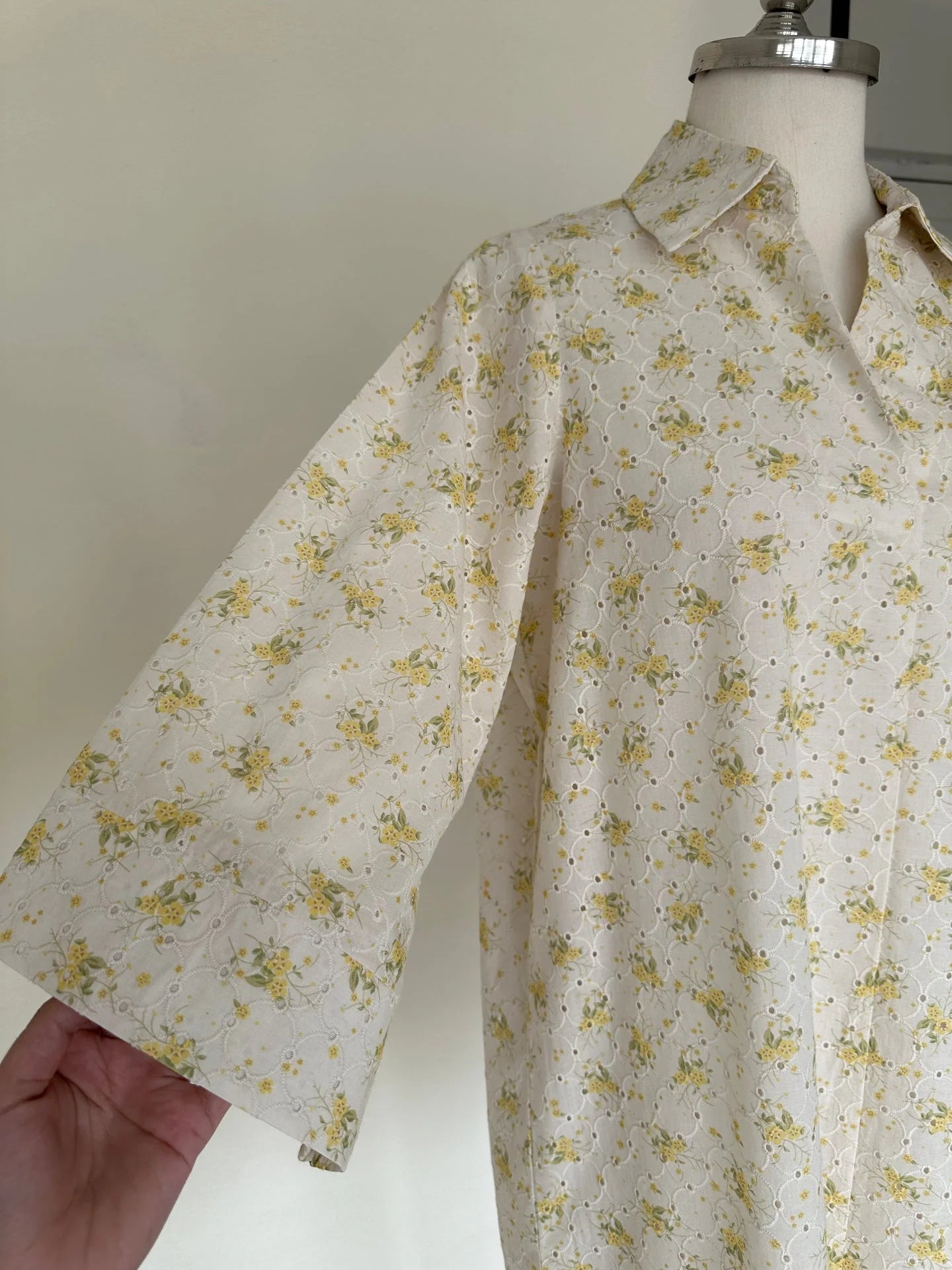 Sak Atelier Yellow Chikankari Toby Tunic
