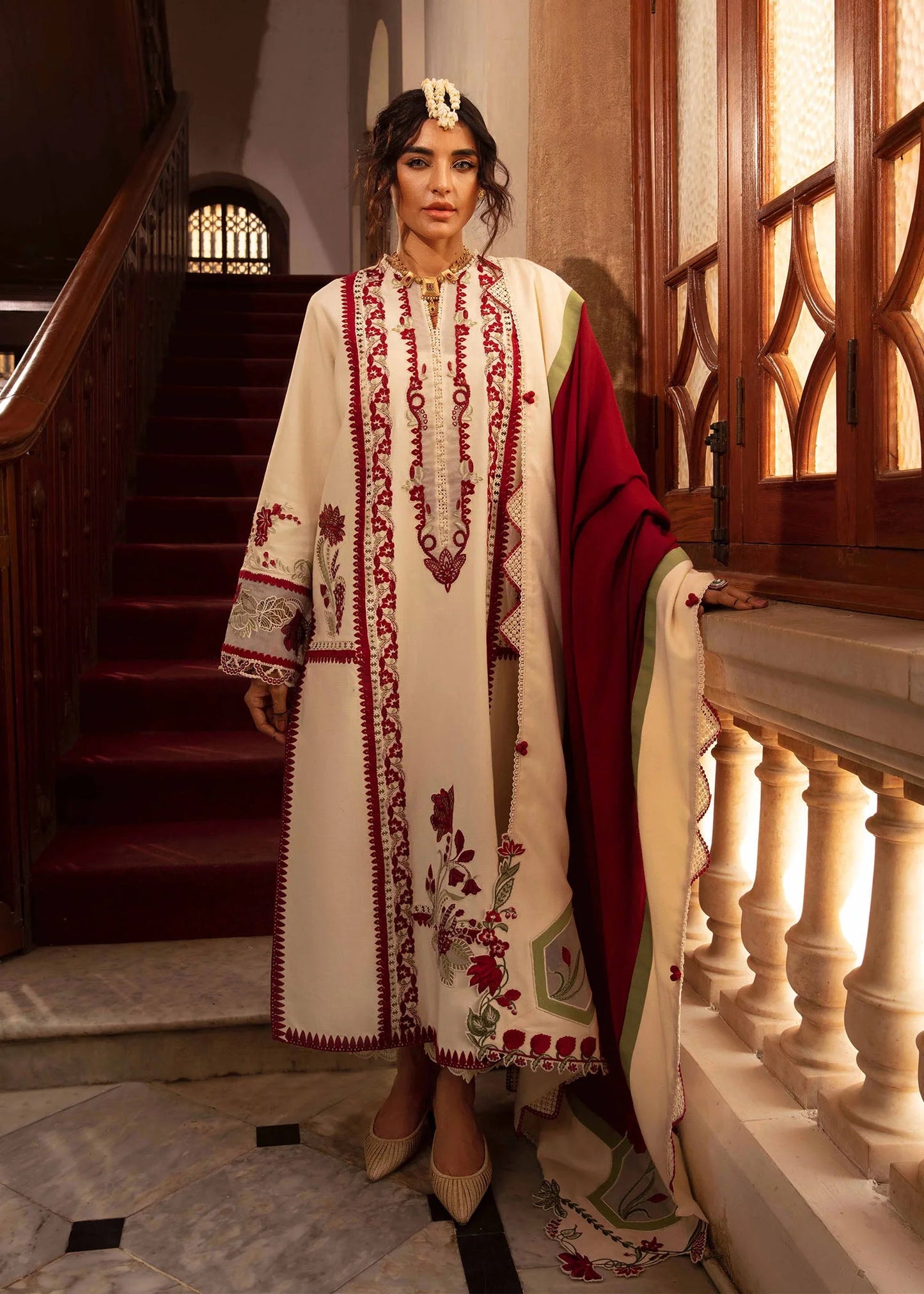 Crimson Winter Unstitched'24 - Musafir