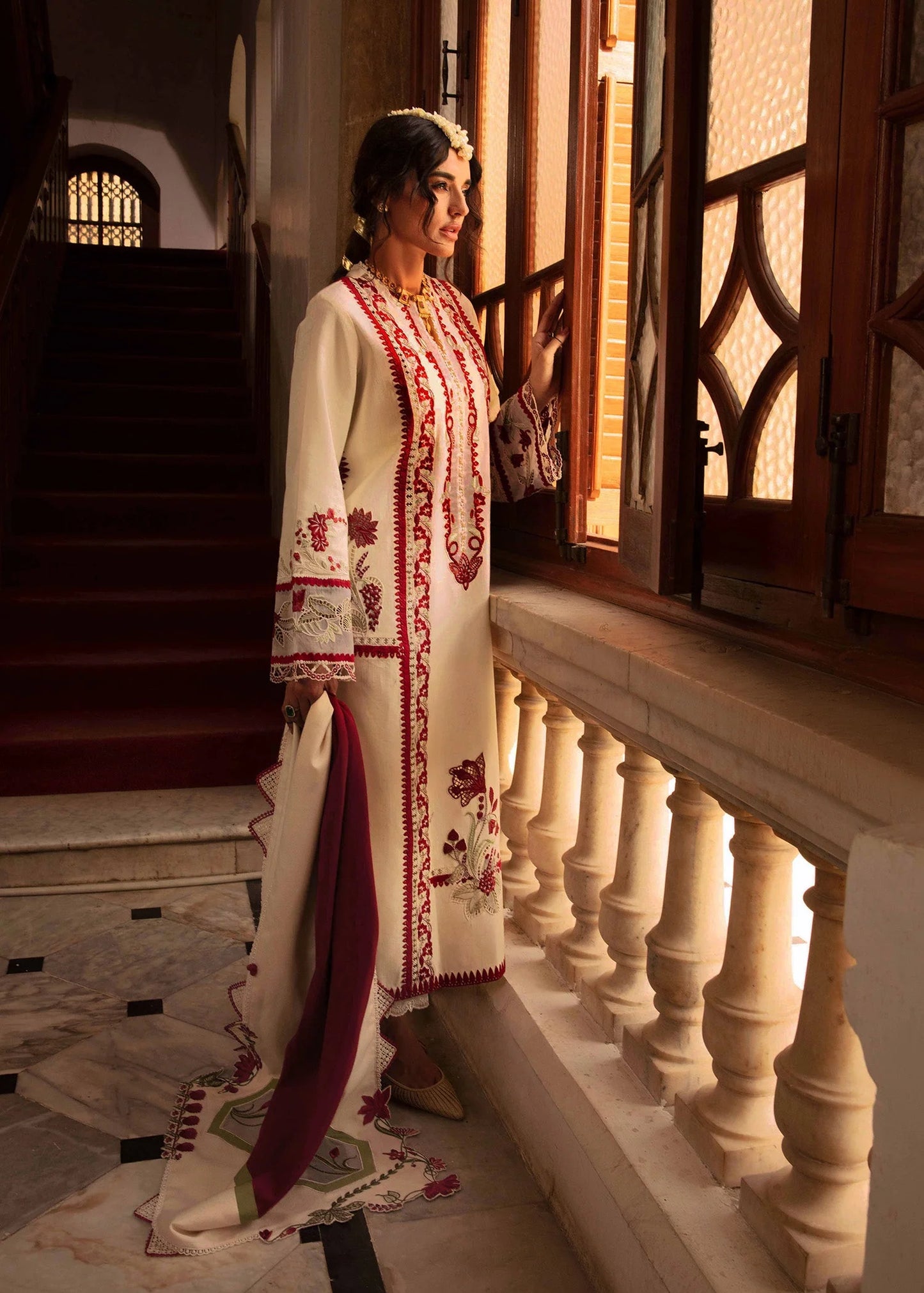 Crimson Winter Unstitched'24 - Musafir