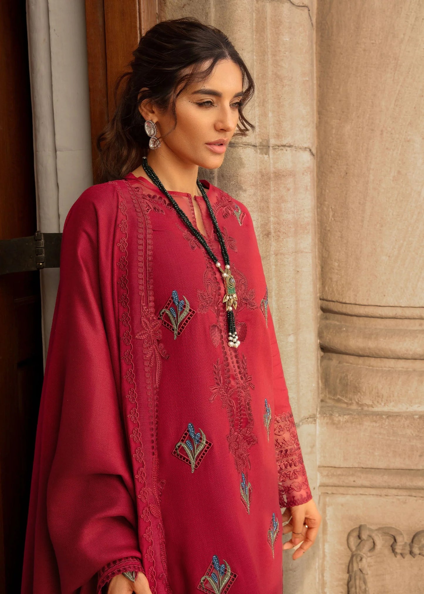 Crimson Winter Unstitched'24 - Jurao ka Kaam