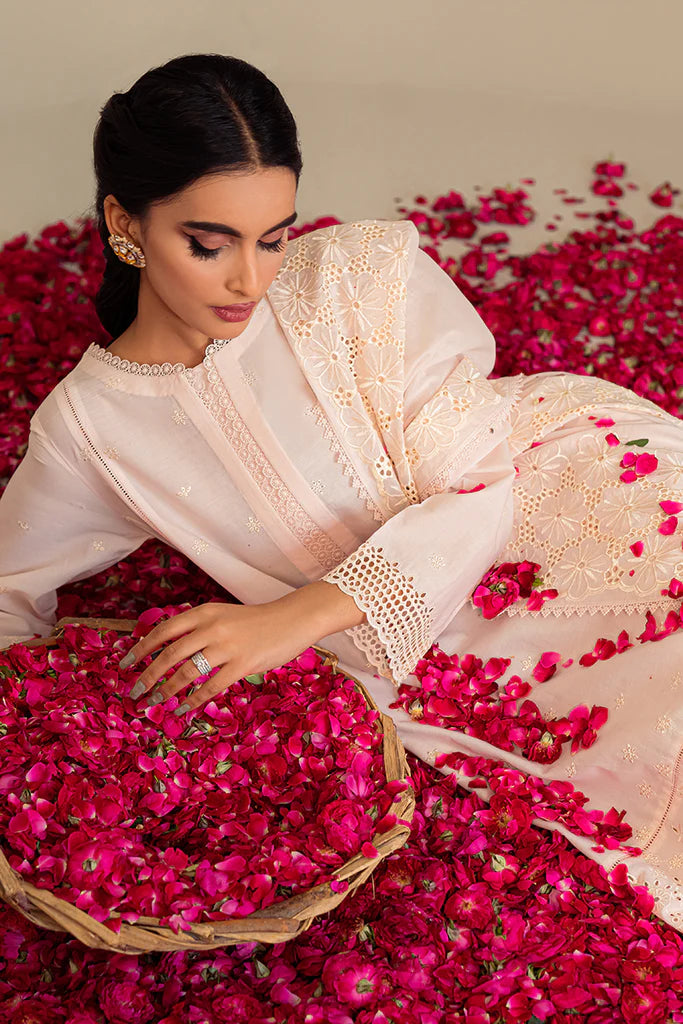 ETHEREAL PINK-3PC CHIKAN KARI LAWN SUIT