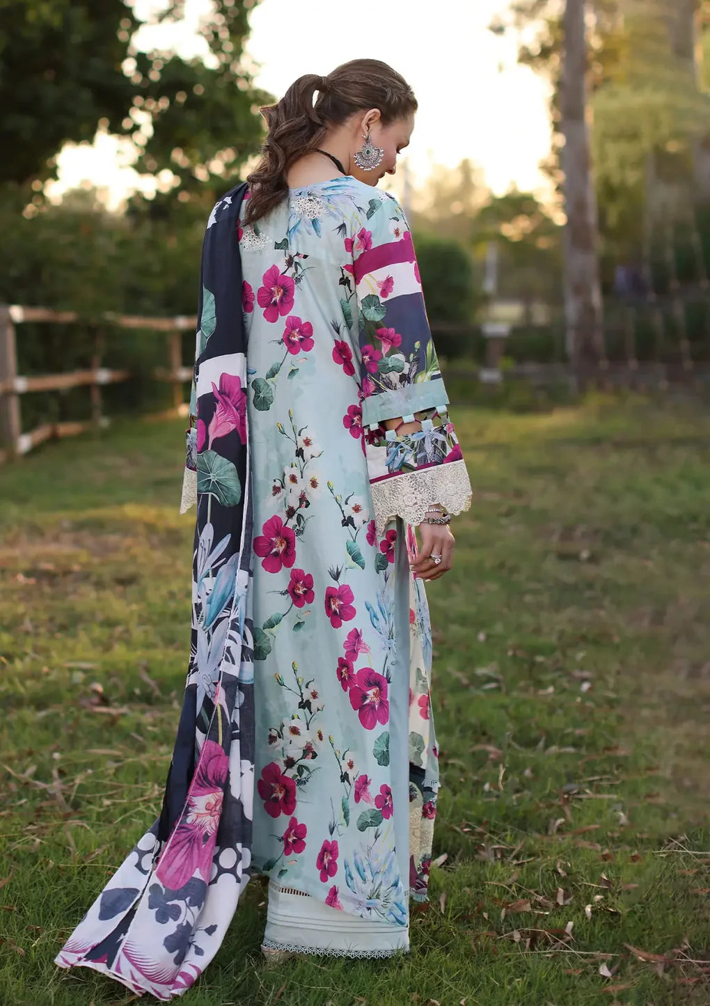 Elaf Chikankari Lawn 2024 | ECK-01B