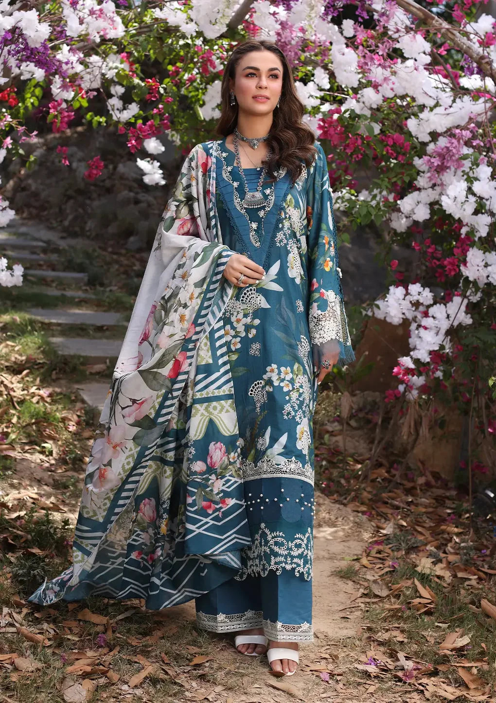 Elaf Chikankari Lawn 2024 | ECK-02B