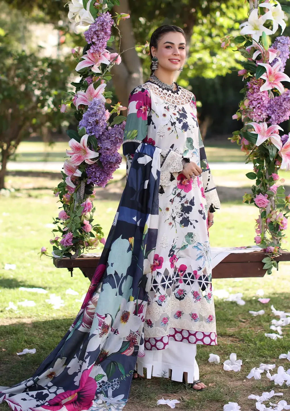 Elaf Chikankari Lawn 2024 | ECK-01A