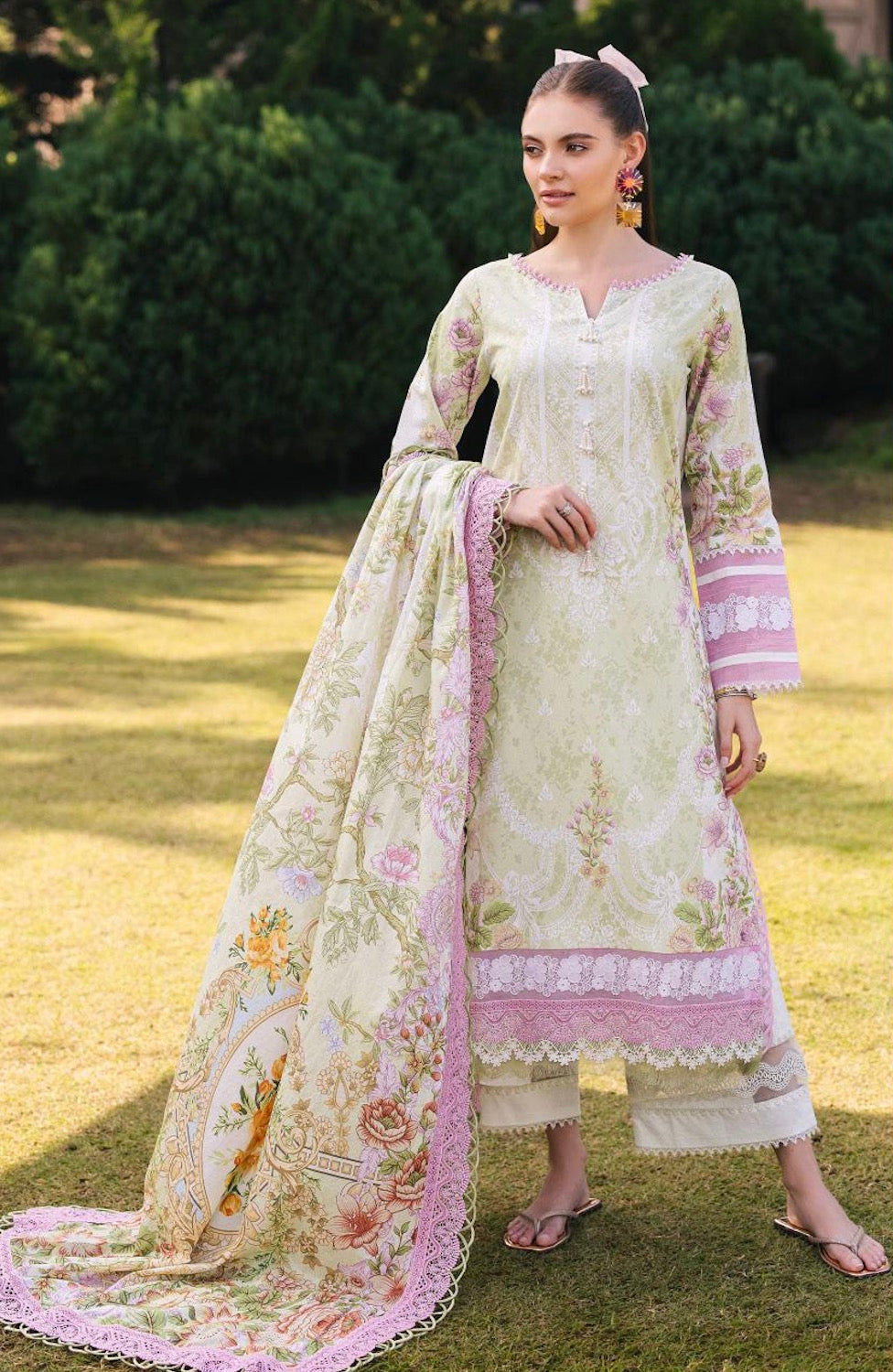 Jade Urbane Printed Lawn 2025 - Green Set