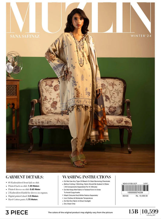 Sana Safinaz Muzlin Fall Winter 2024 | 15B