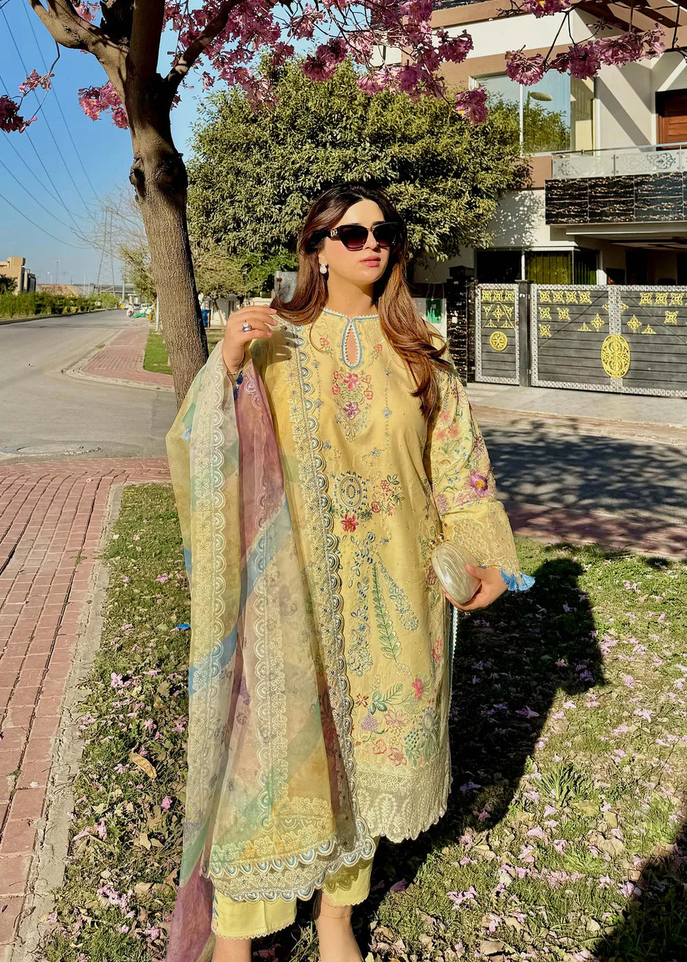 Sadaf Fawad Khan Siraa Lawn'25 - MID SUMMER EVENING - B