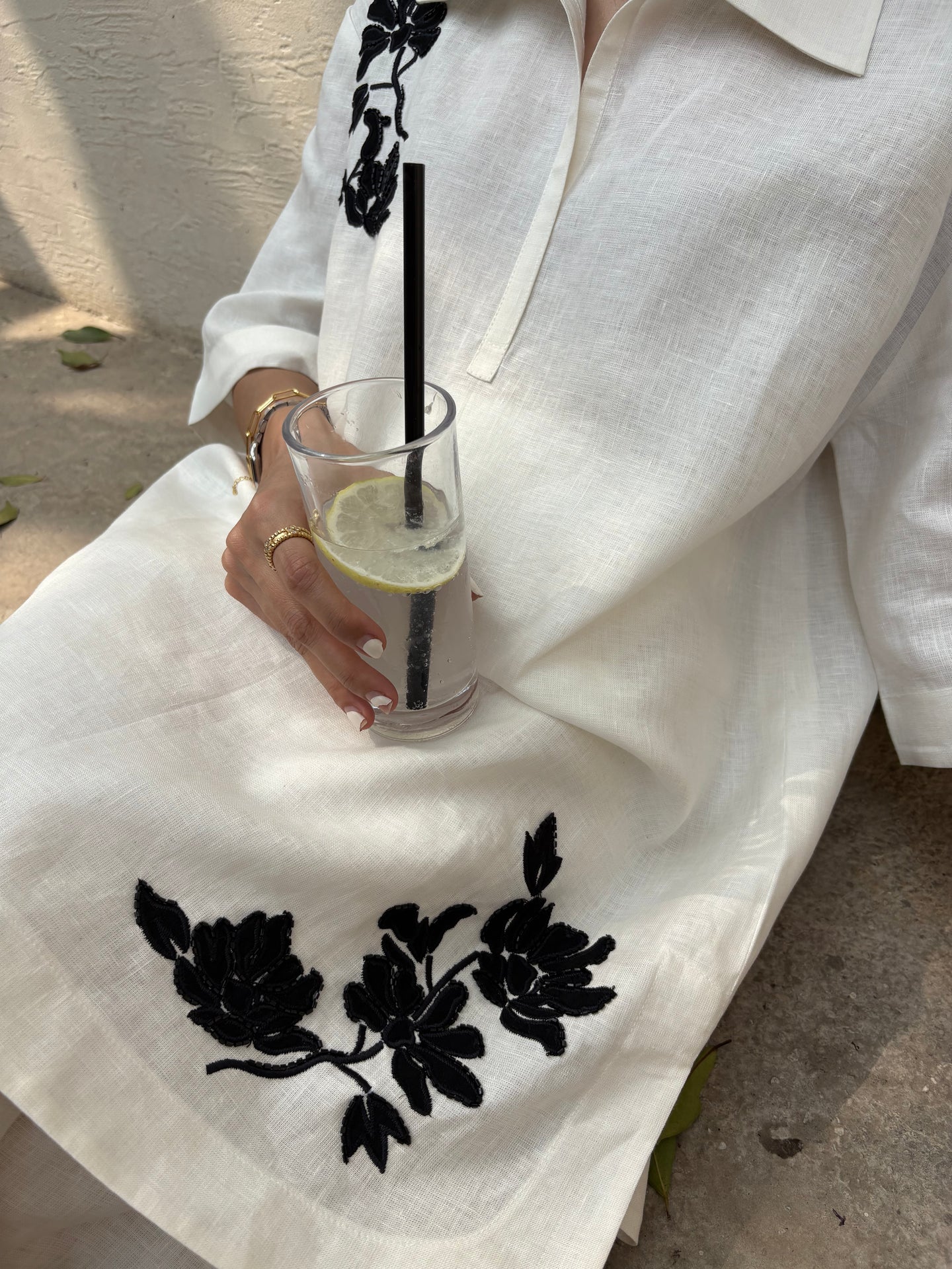 Sak Atelier Coco White Linen Set