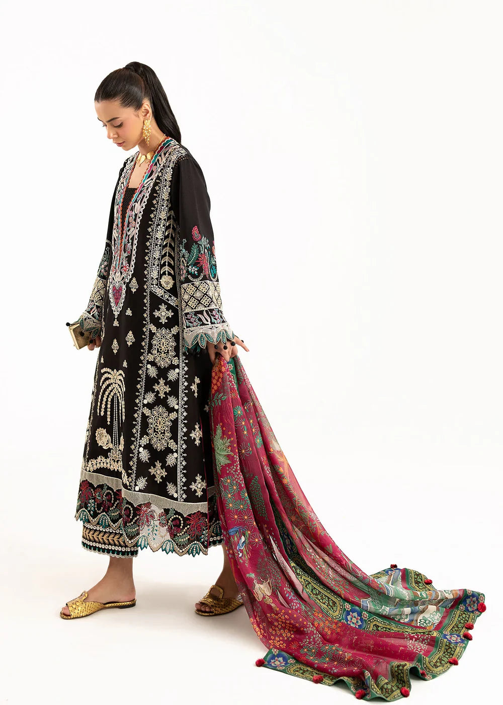 Sadaf Fawad Khan Siraa Lawn'25 - PALM ISLAND - A