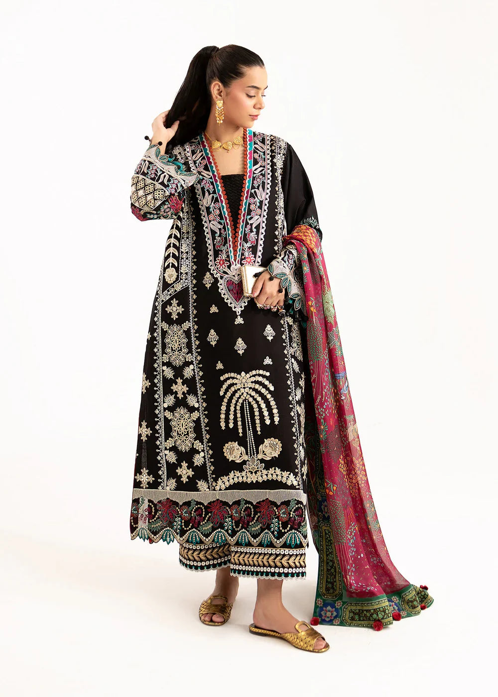 Sadaf Fawad Khan Siraa Lawn'25 - PALM ISLAND - A