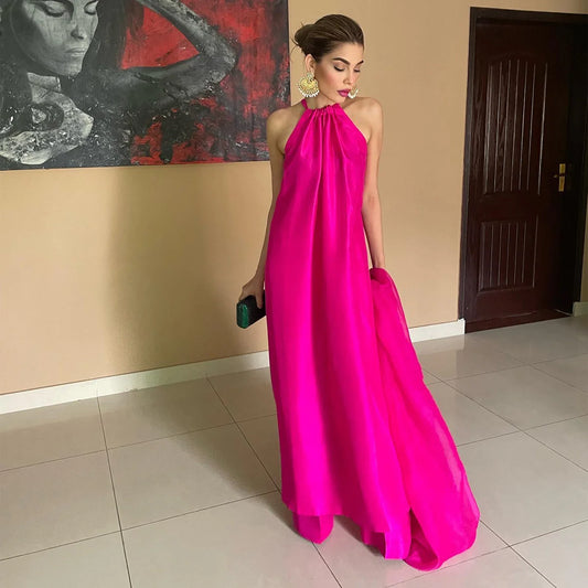 Sadaf Kanwal Personalised '25 - Halter Fusia Pink Amna Babar