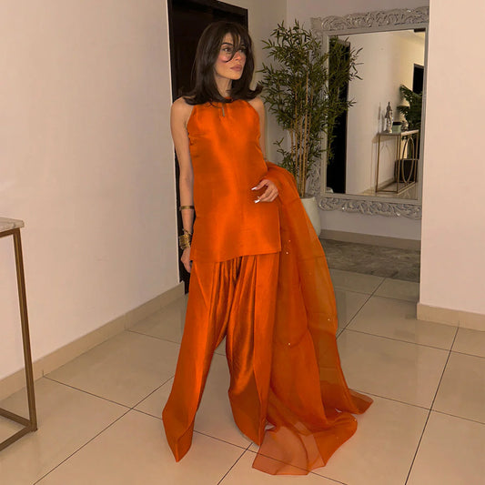 Sadaf Kanwal Personalised '25 - Amna Baber Orange Statement