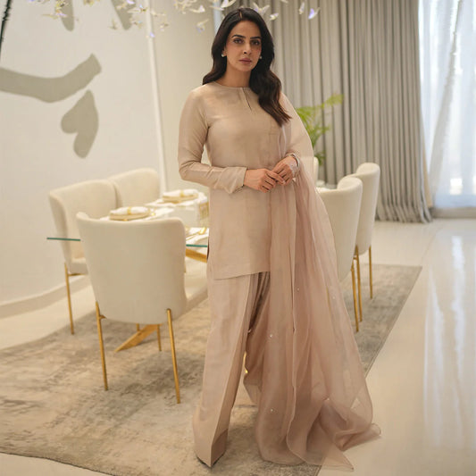 Sadaf Kanwal Personalised '25 - Saba Qamar Beige