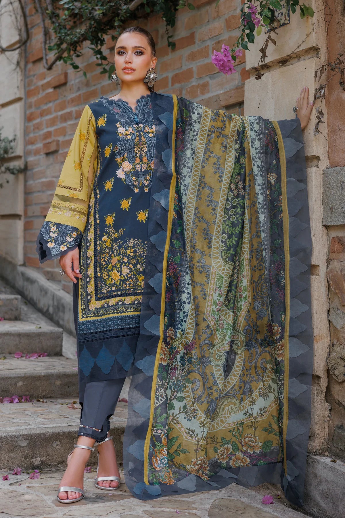 BLISS LINEN 2024 ROYAL-YELLOW SET