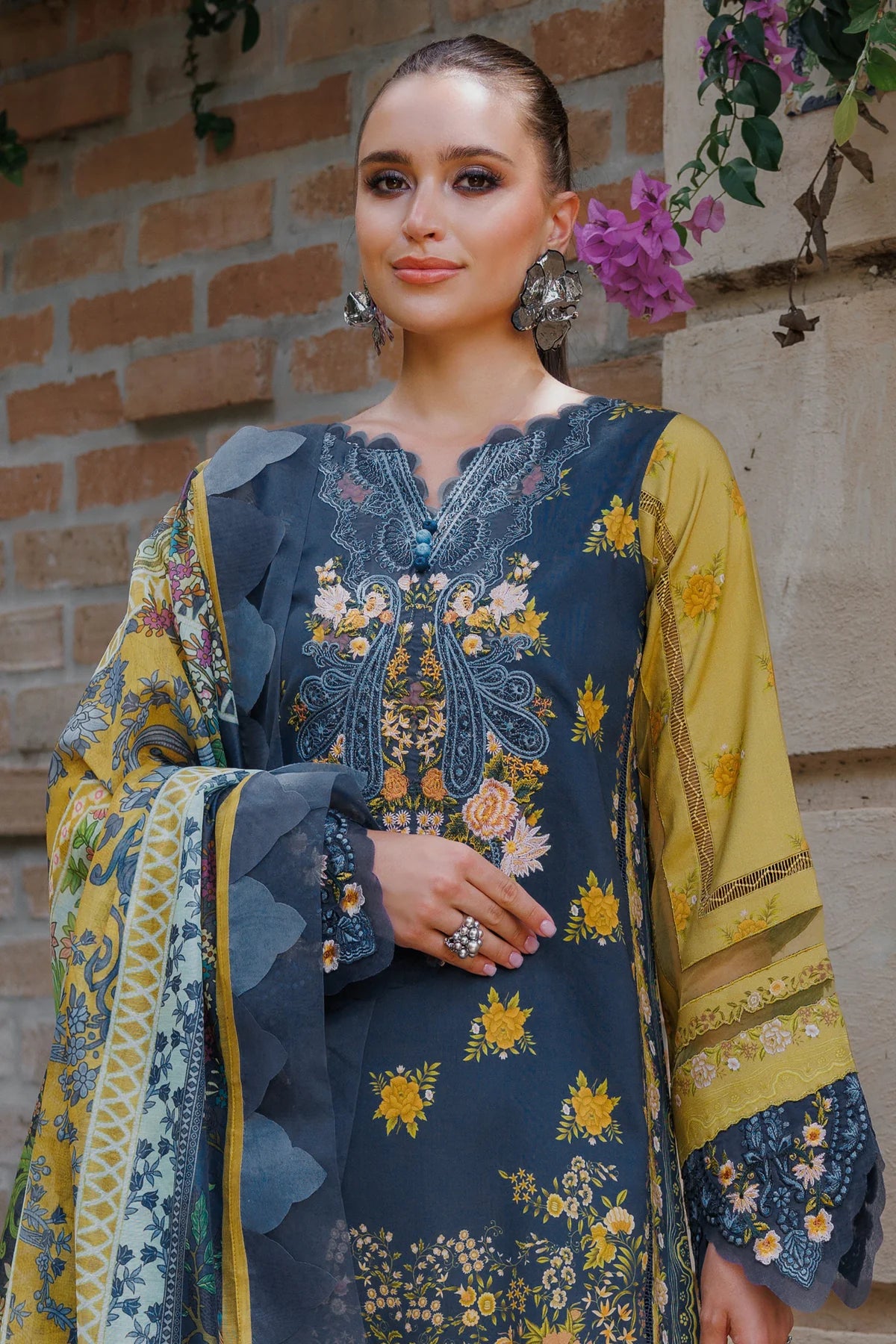 BLISS LINEN 2024 ROYAL-YELLOW SET