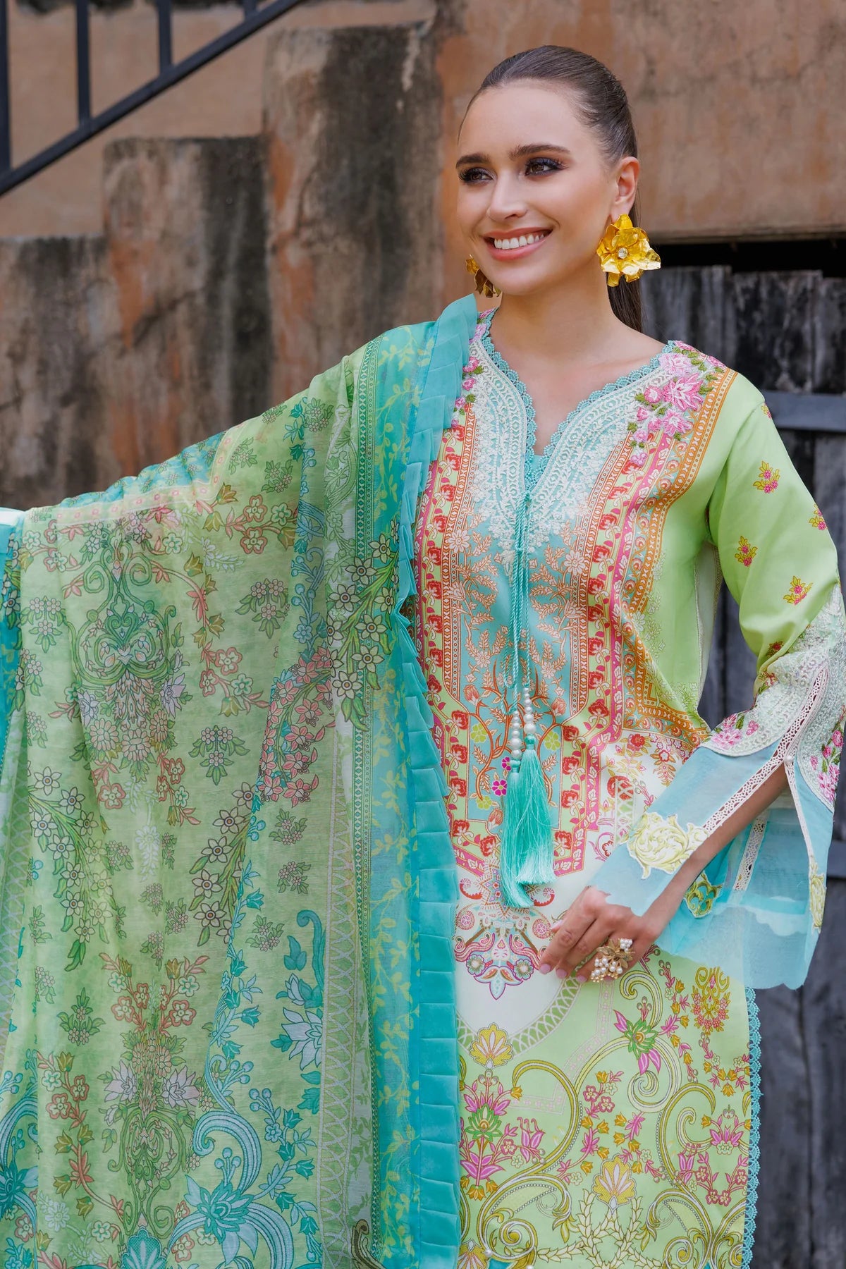 BLISS LINEN 2024 YELLOW-GREEN SET