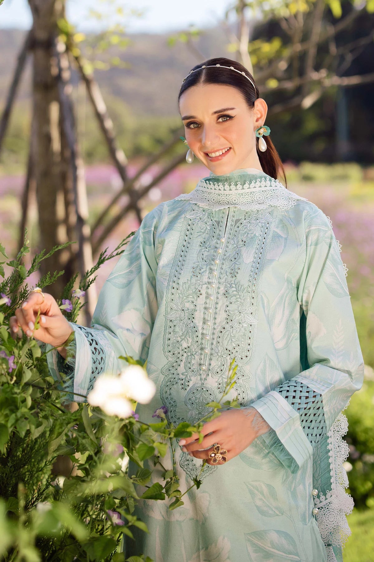 JADE FLORA LAWN 03PC 2025 - HYACINTH