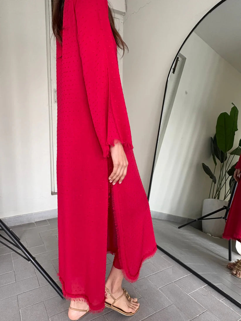 RED DHAAGA SET | Sak Atelier