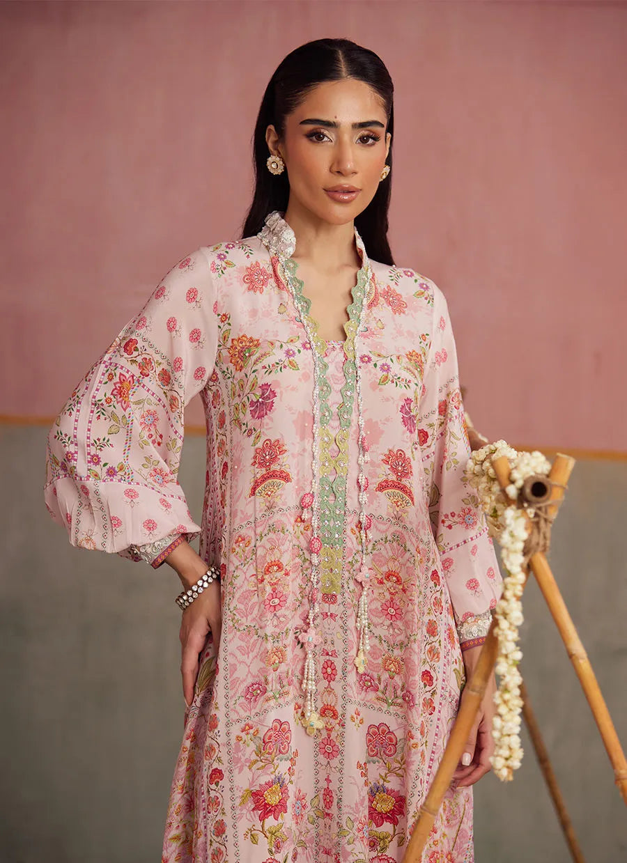 Farah Talib Aziz Mayna Festive Prints '25 - Nisa Blush Shirt