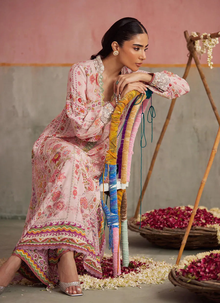 Farah Talib Aziz Mayna Festive Prints '25 - Nisa Blush Shirt