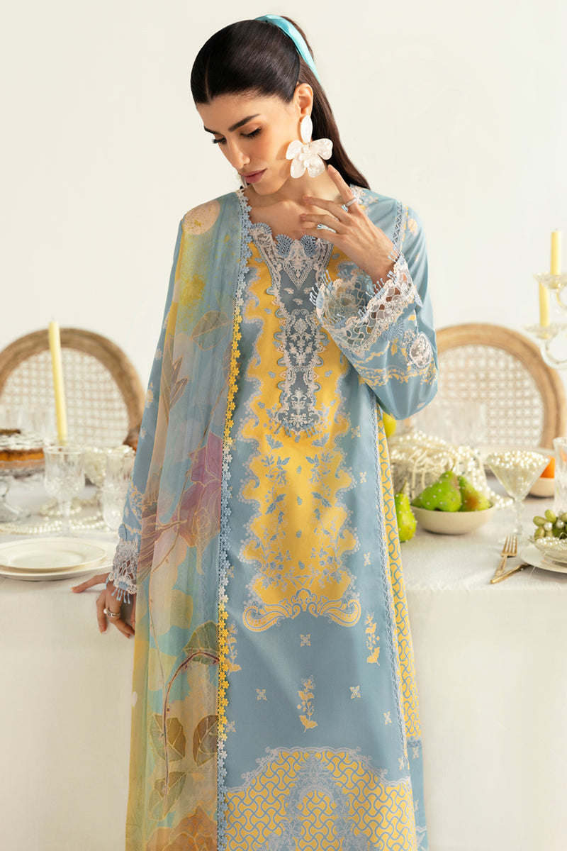 Qalamkar QPrints Unstitched Printed Lawn | 06A