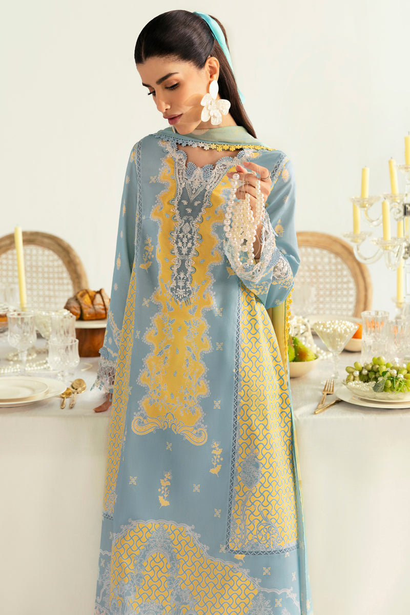 Qalamkar QPrints Unstitched Printed Lawn | 06A
