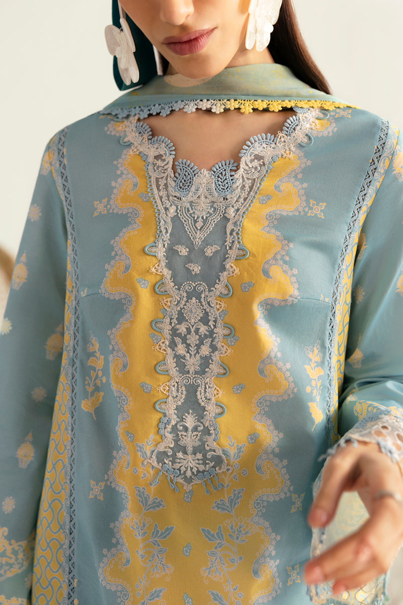 Qalamkar QPrints Unstitched Printed Lawn | 06A