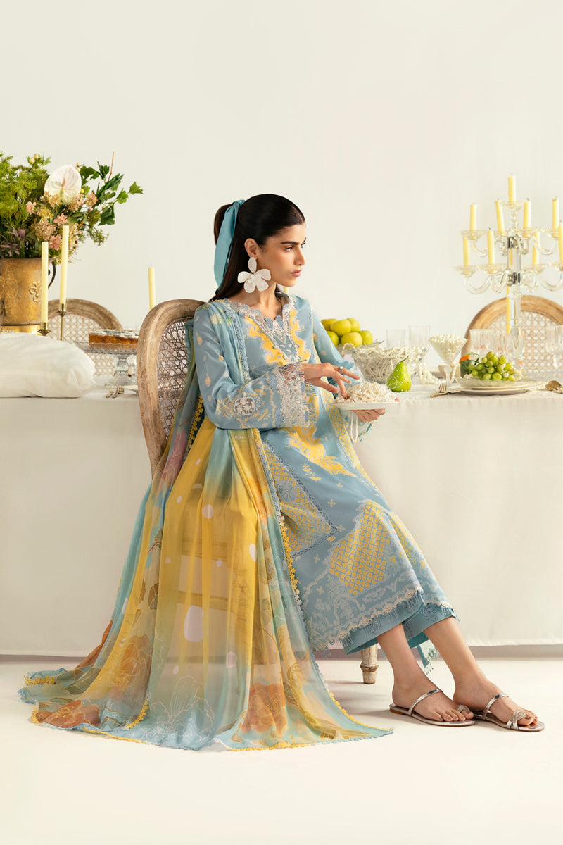 Qalamkar QPrints Unstitched Printed Lawn | 06A