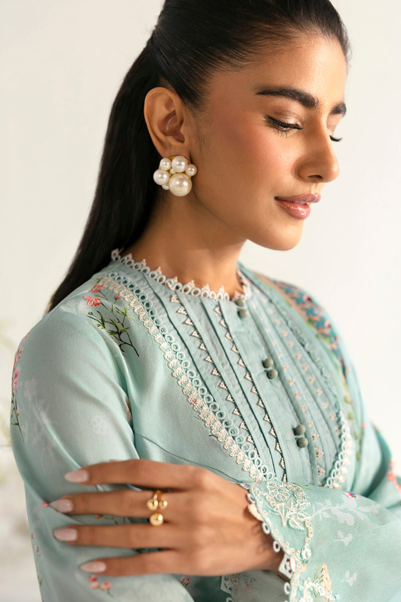 Qalamkar QPrints Unstitched Printed Lawn | 08B