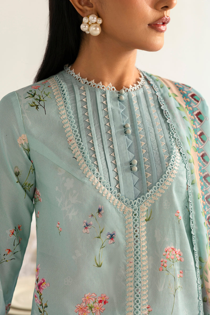 Qalamkar QPrints Unstitched Printed Lawn | 08B