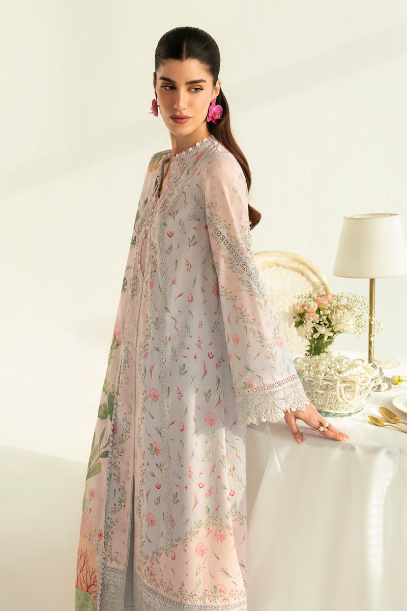 Qalamkar QPrints Unstitched Printed Lawn | 07B
