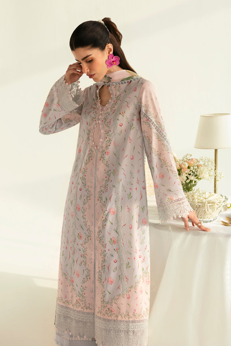 Qalamkar QPrints Unstitched Printed Lawn | 07B