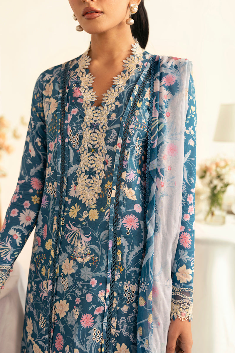 Qalamkar QPrints Unstitched Printed Lawn | 04B