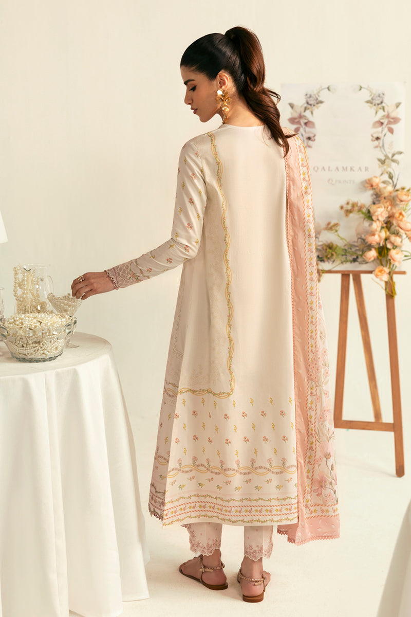 Qalamkar QPrints Unstitched Printed Lawn | 01A
