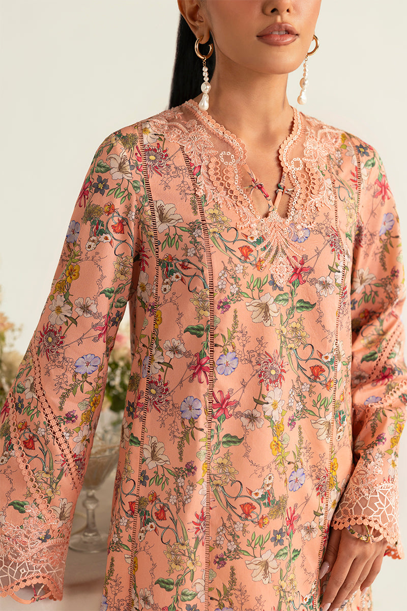 Qalamkar QPrints Unstitched Printed Lawn | 10B