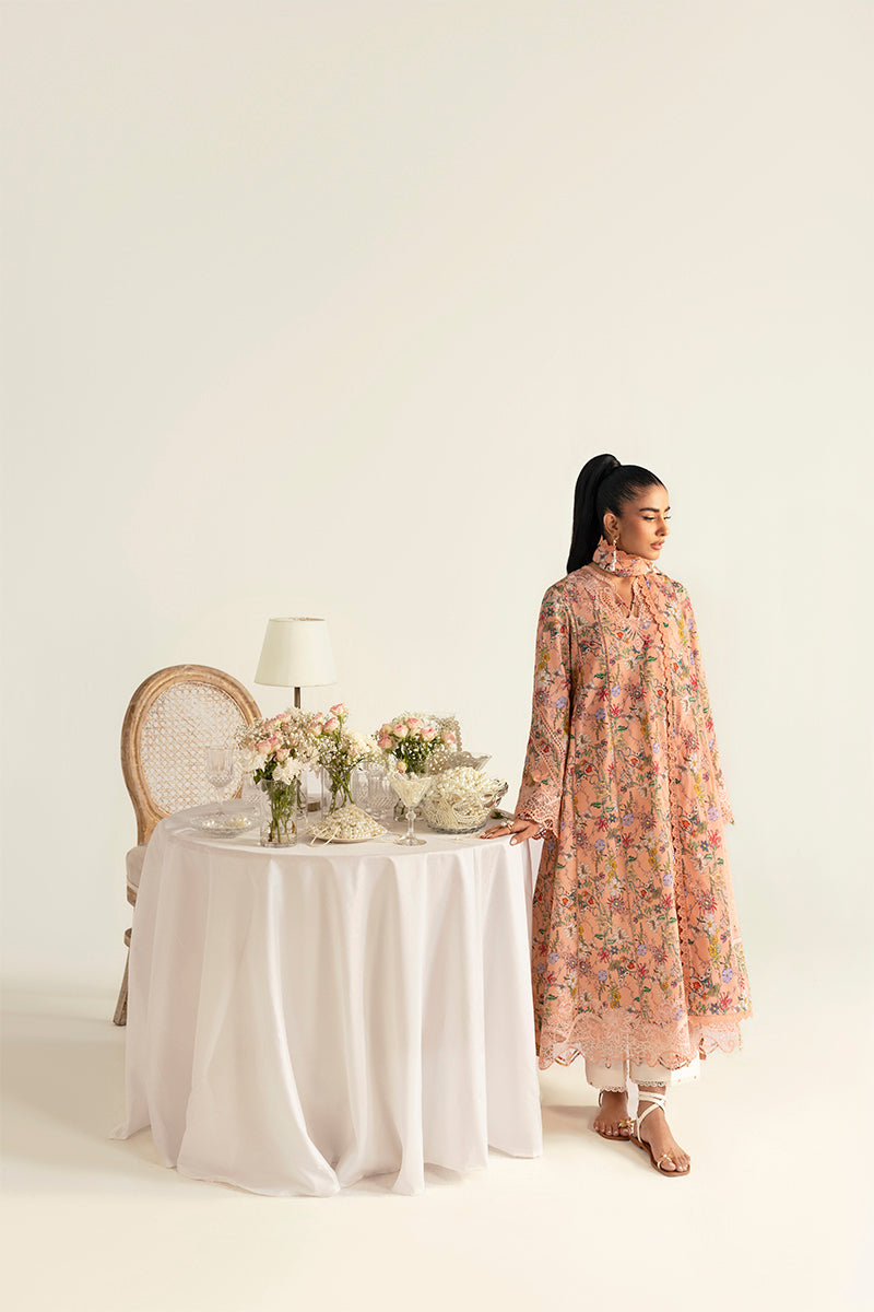 Qalamkar QPrints Unstitched Printed Lawn | 10B