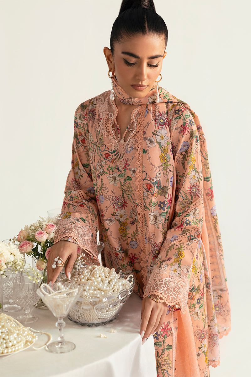 Qalamkar QPrints Unstitched Printed Lawn | 10B