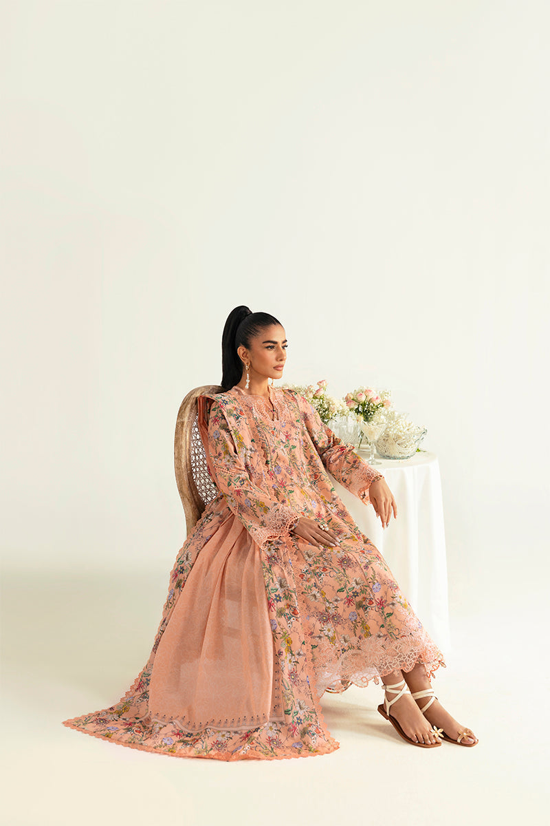 Qalamkar QPrints Unstitched Printed Lawn | 10B