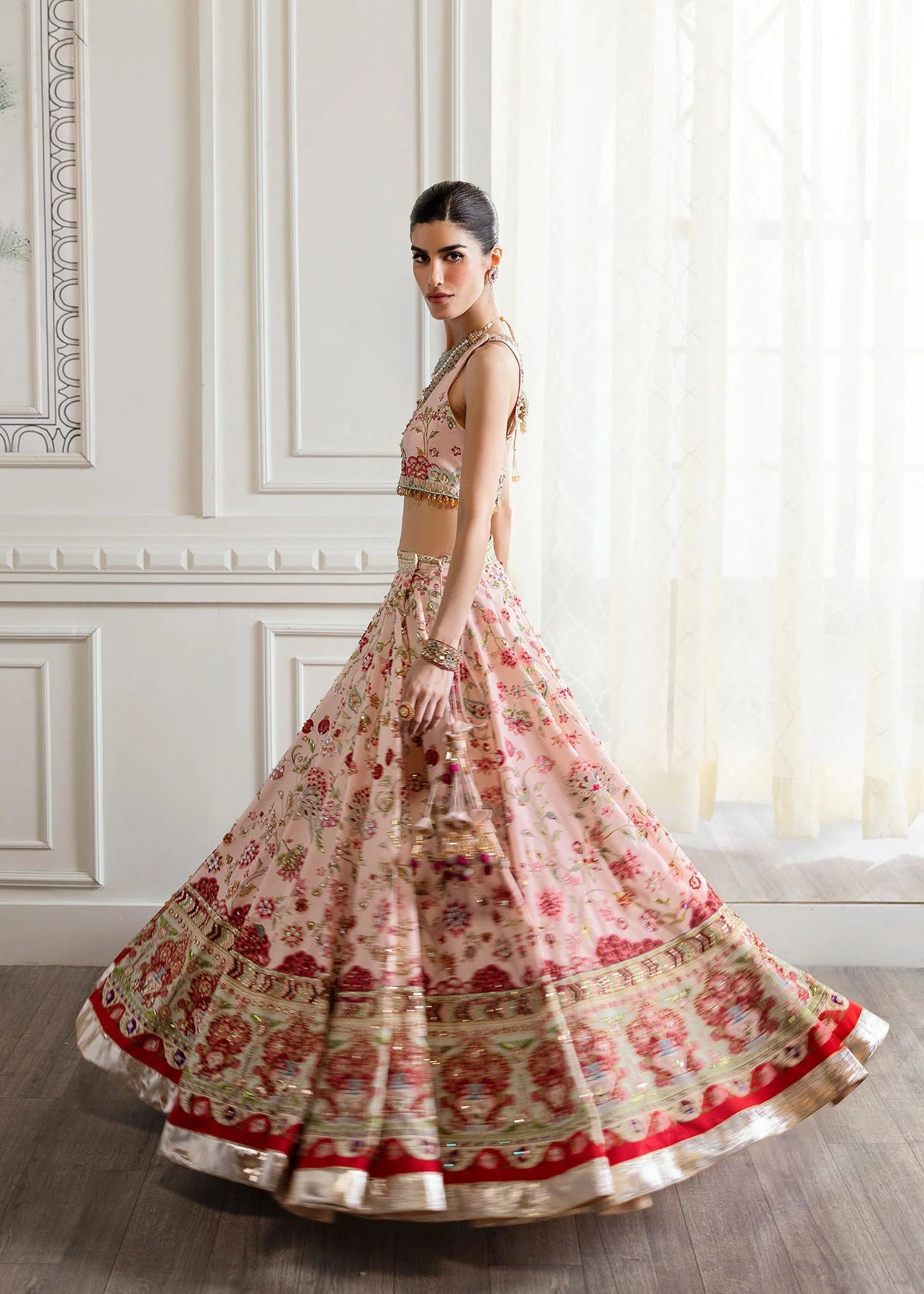 Crimson Wedding '24 -  Chinoiserie Lehnga