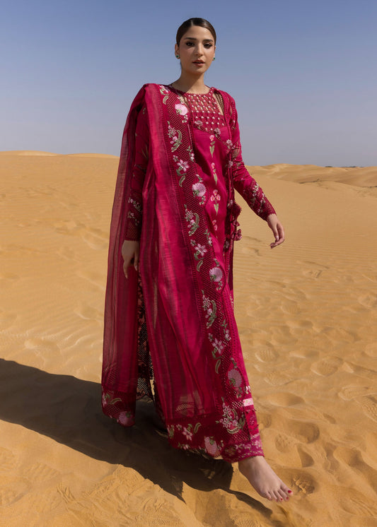 Crimson Summer Lawn 2025 by Saira Shakira | D9 A