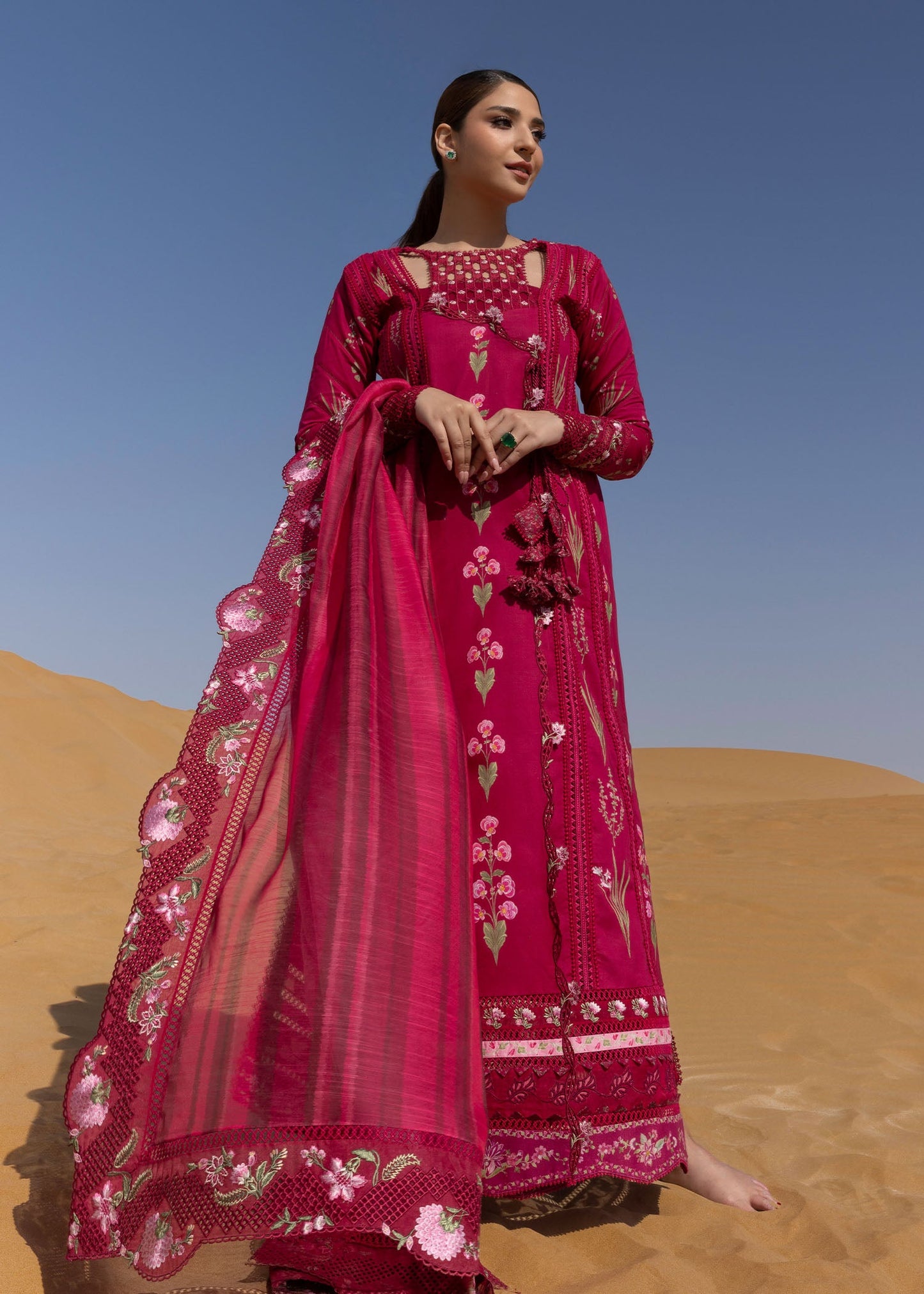 Crimson Summer Lawn 2025 by Saira Shakira | D9 A