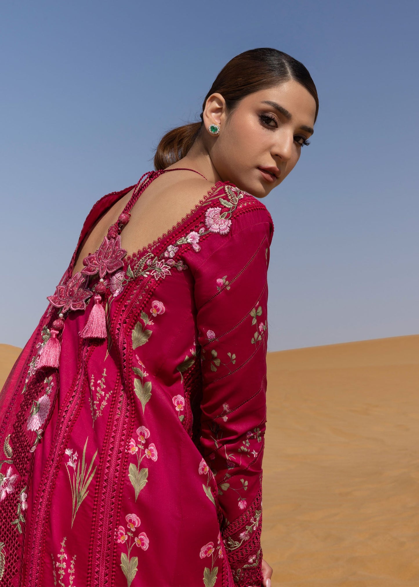 Crimson Summer Lawn 2025 by Saira Shakira | D9 A