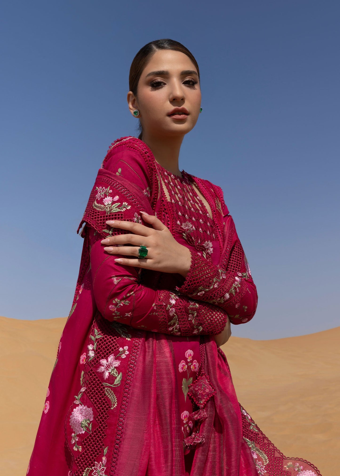Crimson Summer Lawn 2025 by Saira Shakira | D9 A