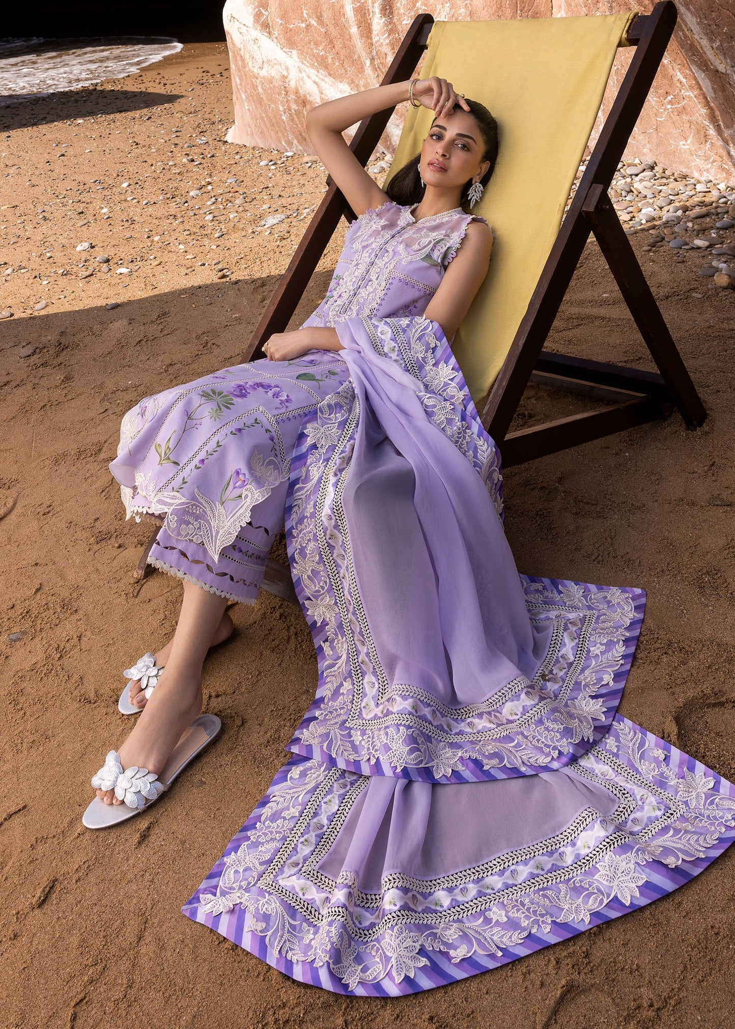 Crimson Summer Lawn 2025 by Saira Shakira | D7 A