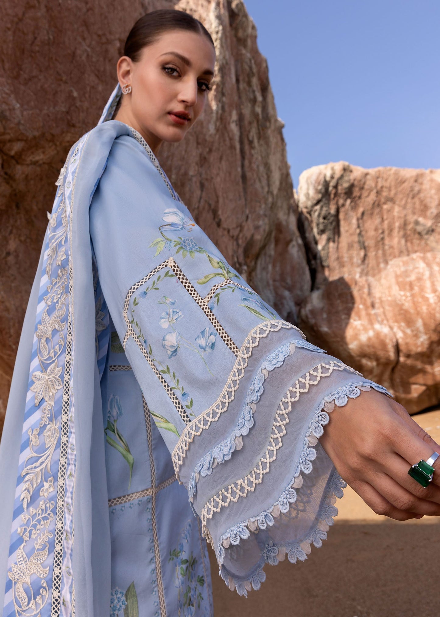 Crimson Summer Lawn 2025 by Saira Shakira | D7 B