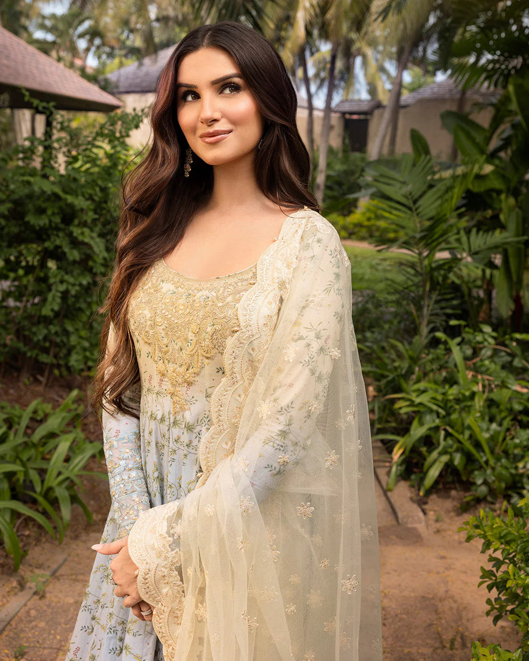 Faiza Saqlain Zinnia Luxury Lawn '25 - Freesia
