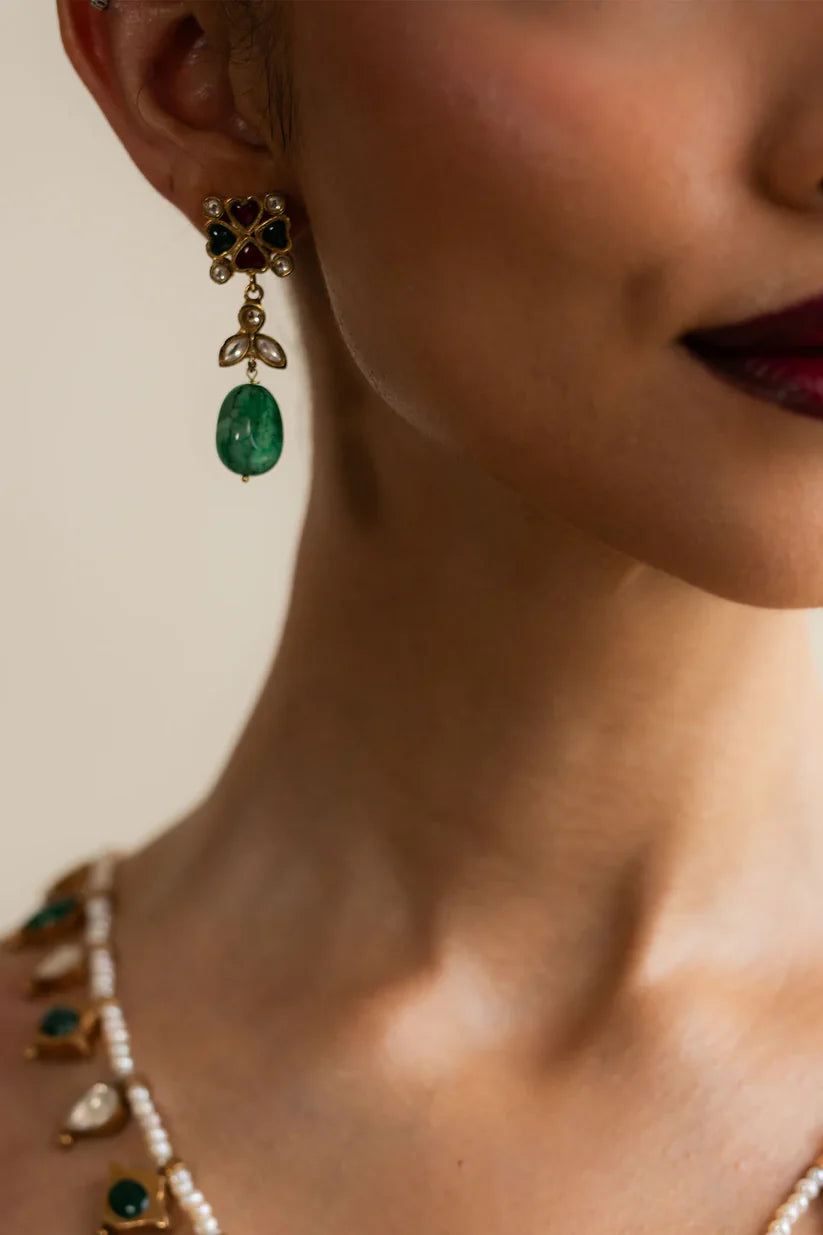 HANSLIYA EARNINGS | ZARA SHAHJAHAN | JEWELLERY