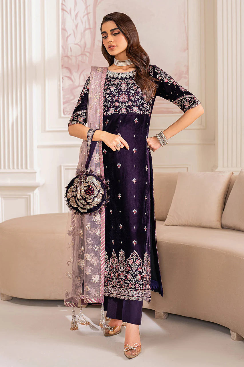 EMBROIDERED VELVET UF-750