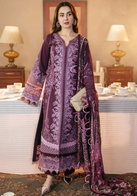 Jade Ombre X Hania Aamir Lawn 2025 - Violet Set
