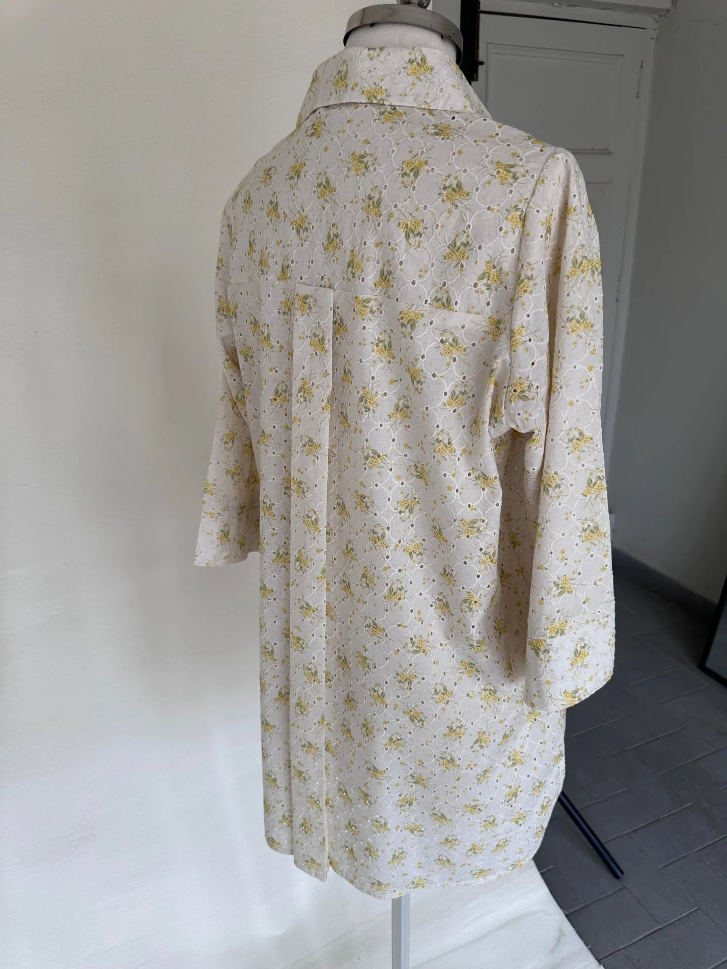 Sak Atelier Yellow Chikankari Toby Tunic